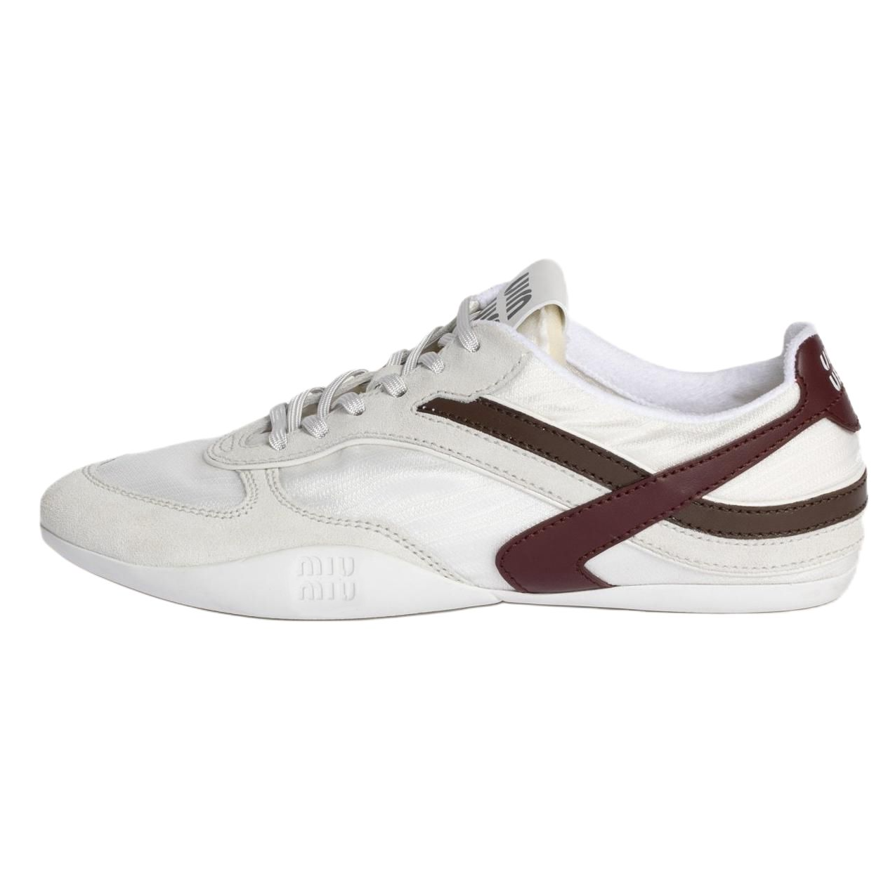 MIU MIU Gymnasium Low Top Casual Shoes Women's Ecru