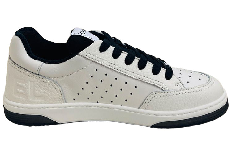 CHANEL 22P Trainer White Black Women's