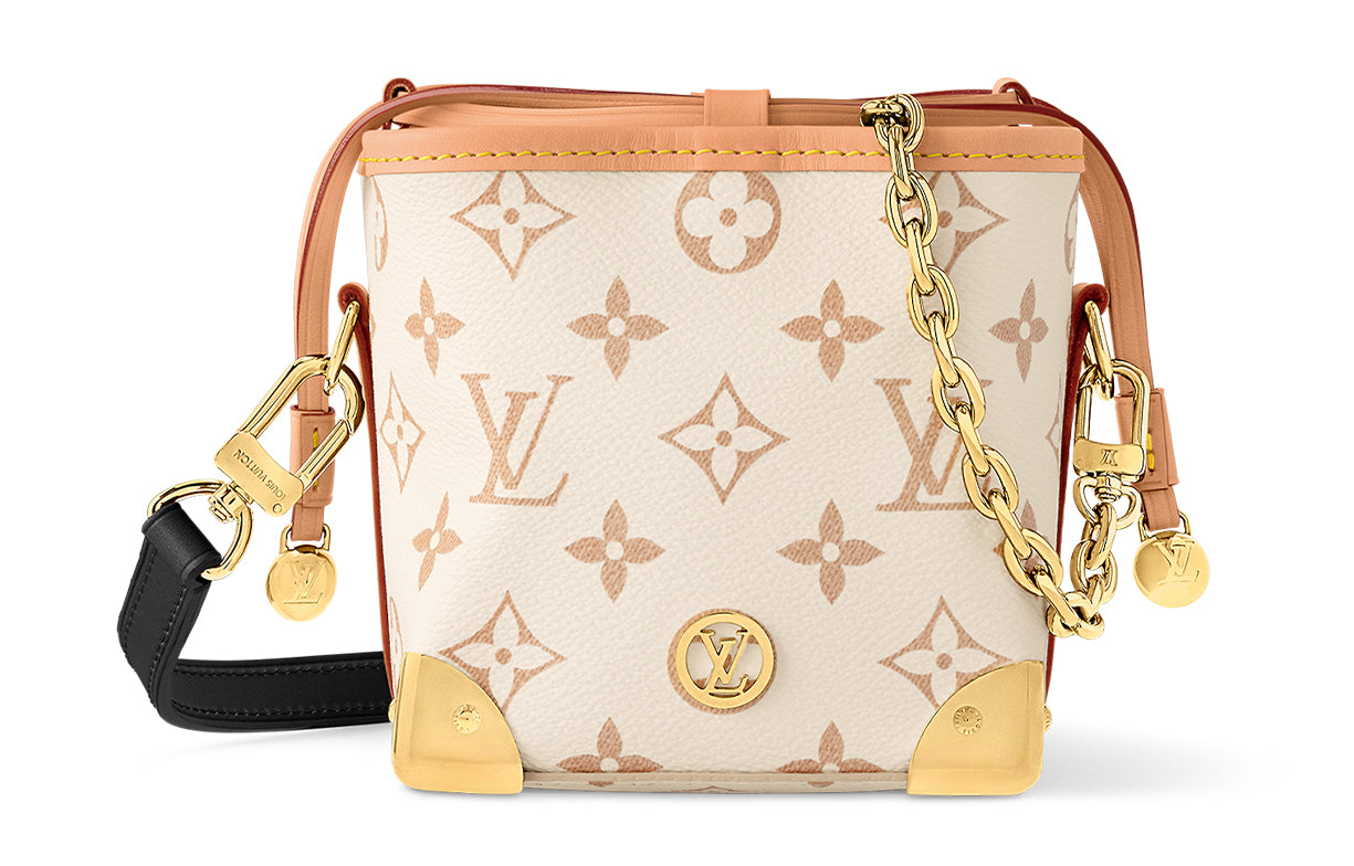 LOUIS VUITTON NOE Leather Canvas Burned Rice Bag Crossbody Bag Women's Sand Dune Light Pink & Beige