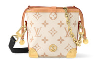 LOUIS VUITTON NOE Leather Canvas Burned Rice Bag Crossbody Bag Women's Sand Dune Light Pink & Beige