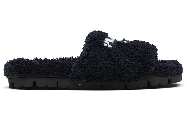PRADA Terry Cloth Slides Black Women's