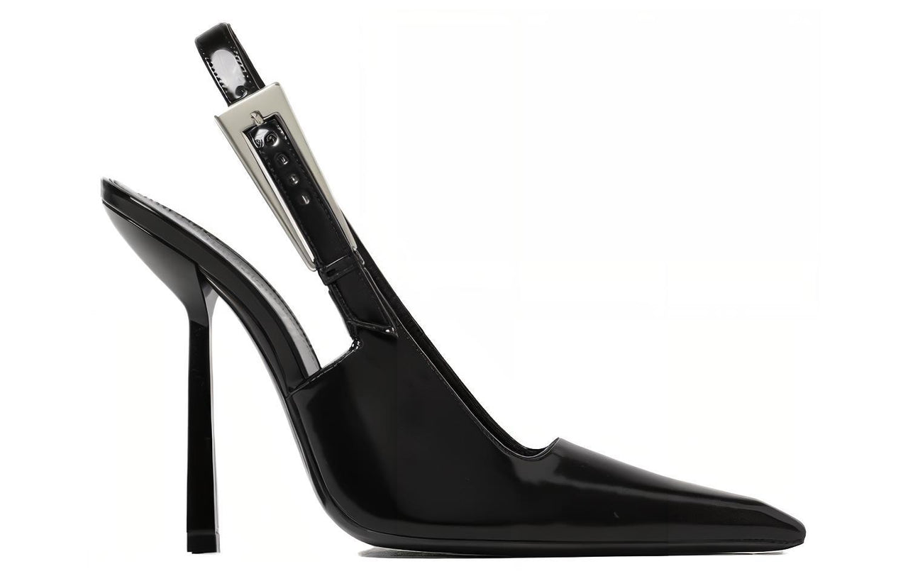 SAINT LAURENT Slim Heel High Heels 11.5cm Women's Black
