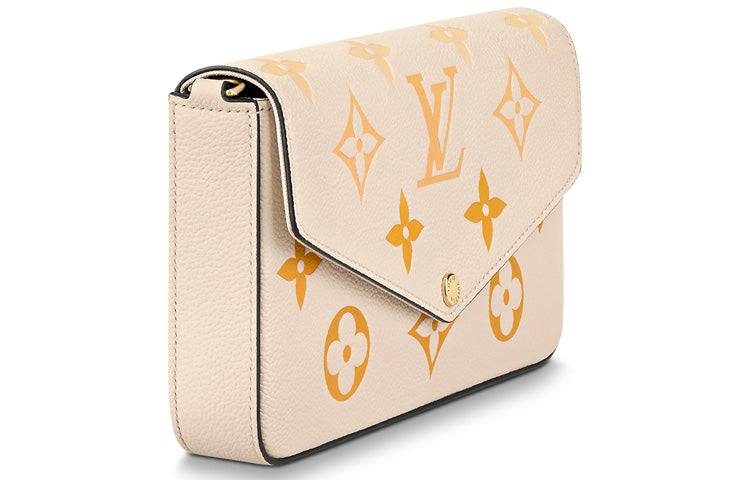 LOUIS VUITTON Felicie Pochette Monogram Empreinte Cream