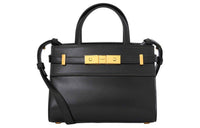SAINT LAURENT Cow Leather Shoulder Bag Crossbody Bag Handbag Women's Black