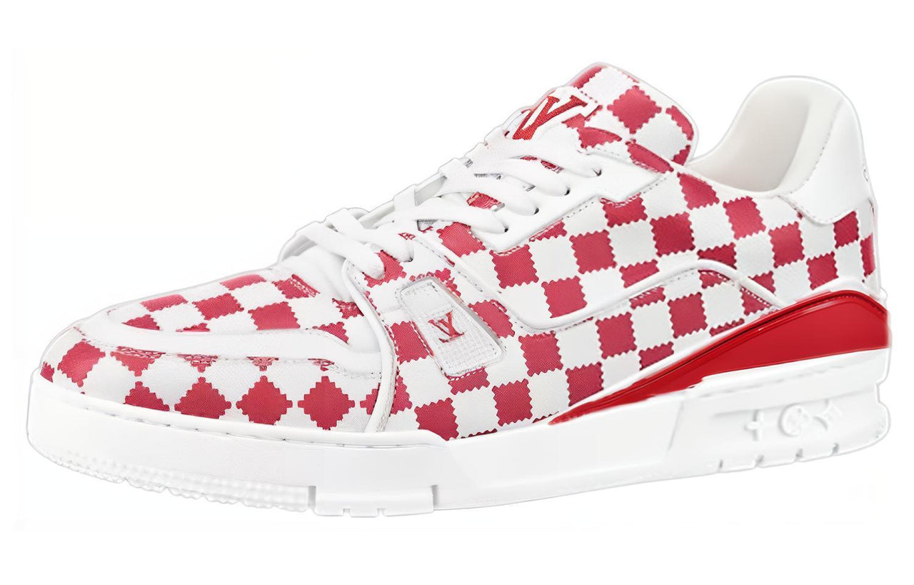 LOUIS VUITTON X Nigo Trainers 'Red White Plaid'