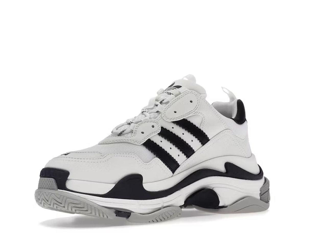 Balenciaga x adidas Triple S 'White Black' 712821W2ZB19112