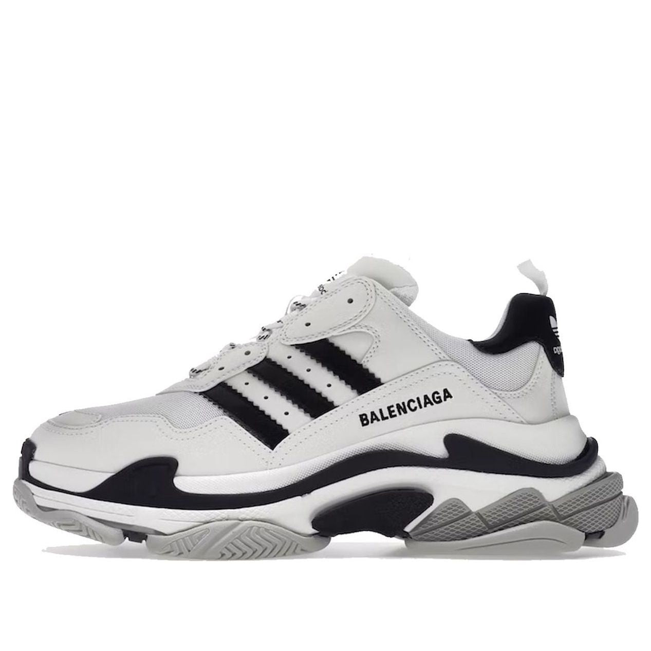 Balenciaga x adidas Triple S 'White Black' 712821W2ZB19112
