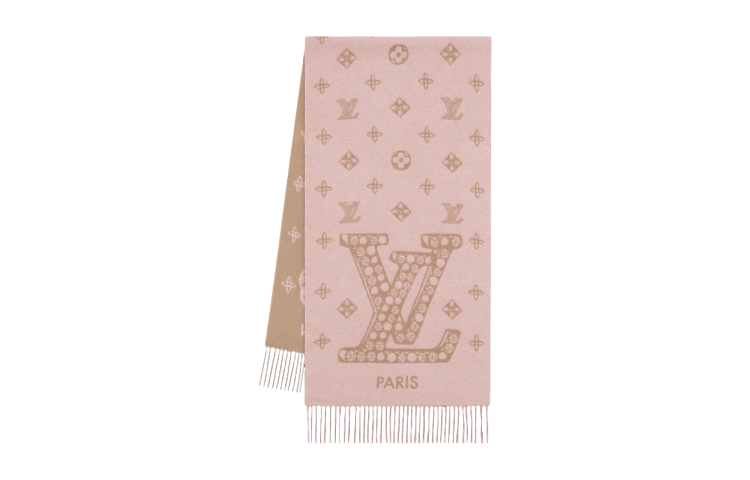 LOUIS VUITTON Knit Scarves Women's Pink