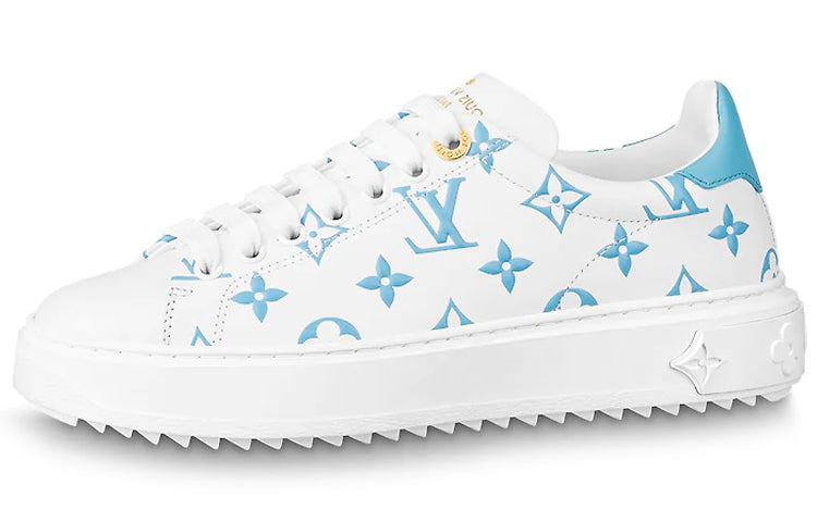 LOUIS VUITTON Lv Time Out Casual Shoes Blue Women's