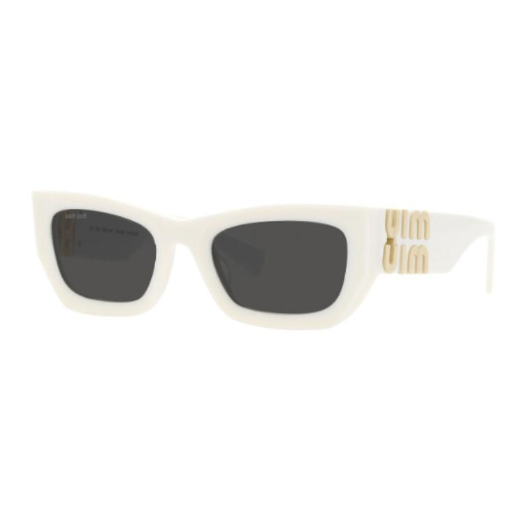 MIU MIU Acetate Cat Eye Sunglasses Women's White