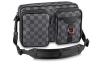 LOUIS VUITTON Canvas Messenger Bag, Shoulder Bag Men's Graphite