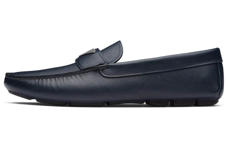 PRADA Triangle-logo Penny-slot Loafers