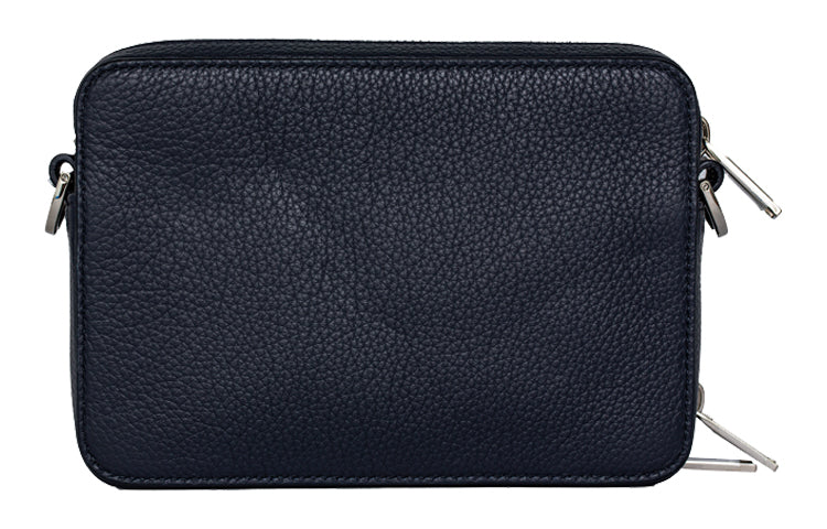 DIOR Jordan Collaboration Leather Camera Bags Crossbody Bag Shoulder Bag Men's Navy