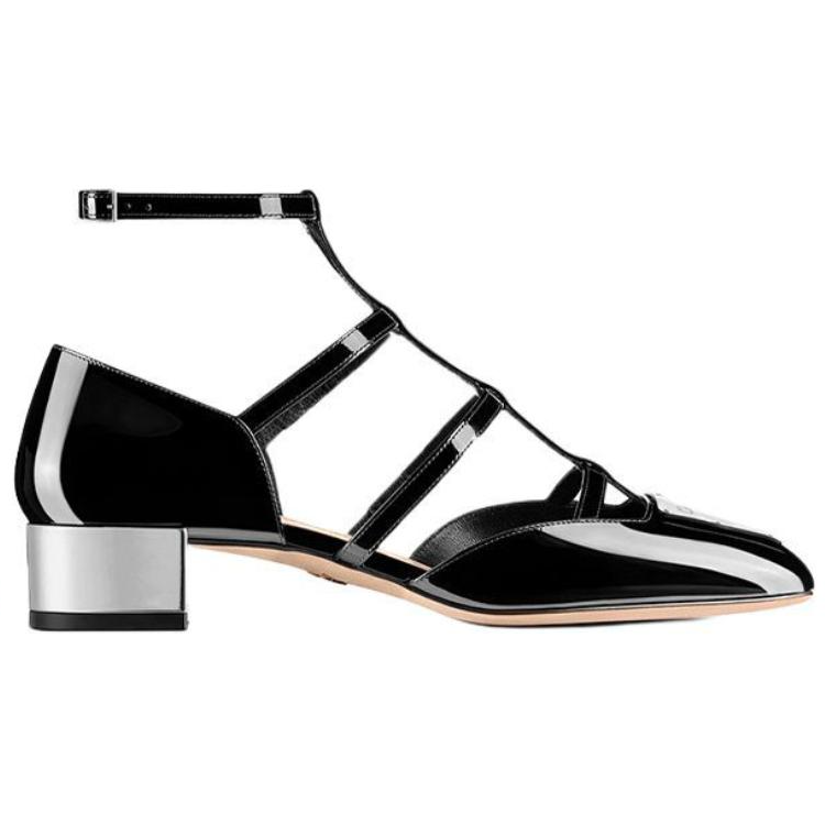 DIOR La Parisienne Dior Block Heel High Heels Women's Black