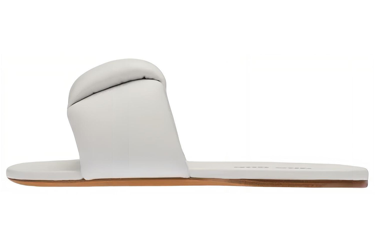 MIU MIU Mordore Abrasion-Resistant Slide Slippers Women's White