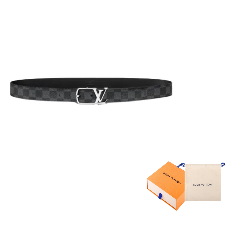 LOUIS VUITTON Neogram Belt Damier Graphite 30MM