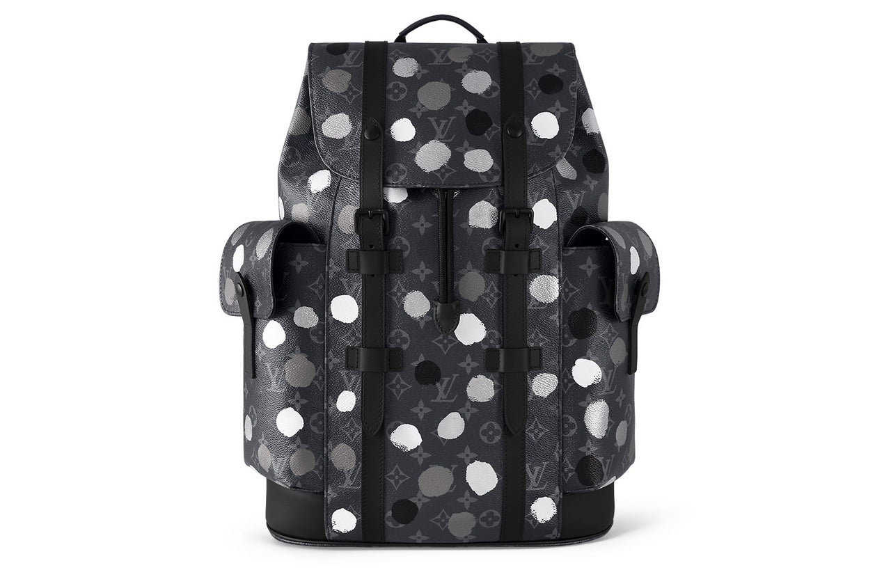 LOUIS VUITTON X Yayoi Kusama Christopher Mm Monogram Eclipse Black/Silver