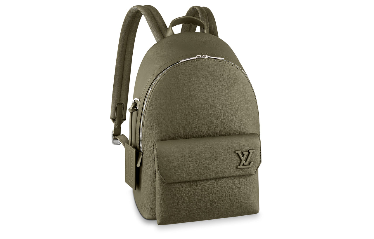 LOUIS VUITTON TAKEOFF Cow Leather Backpack Regular Men's Khaki Green