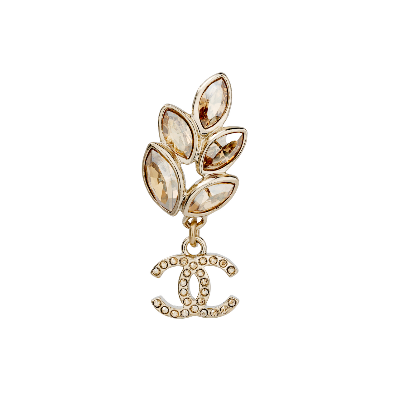 CHANEL 1986 1988 Cc Dangle Earrings