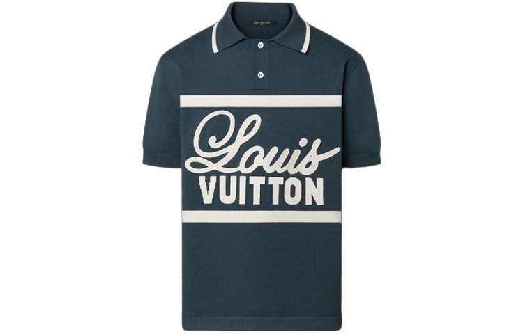 LOUIS VUITTON FW22 Polo Shirt Men's Blue