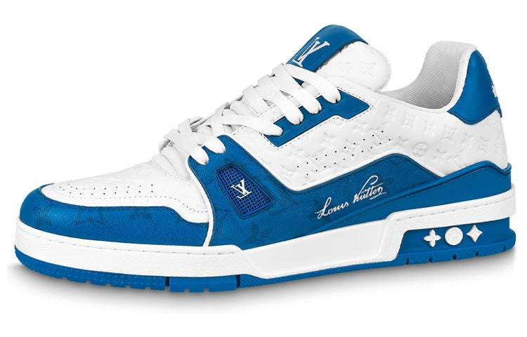 LOUIS VUITTON Lv Trainers 'White Blue'