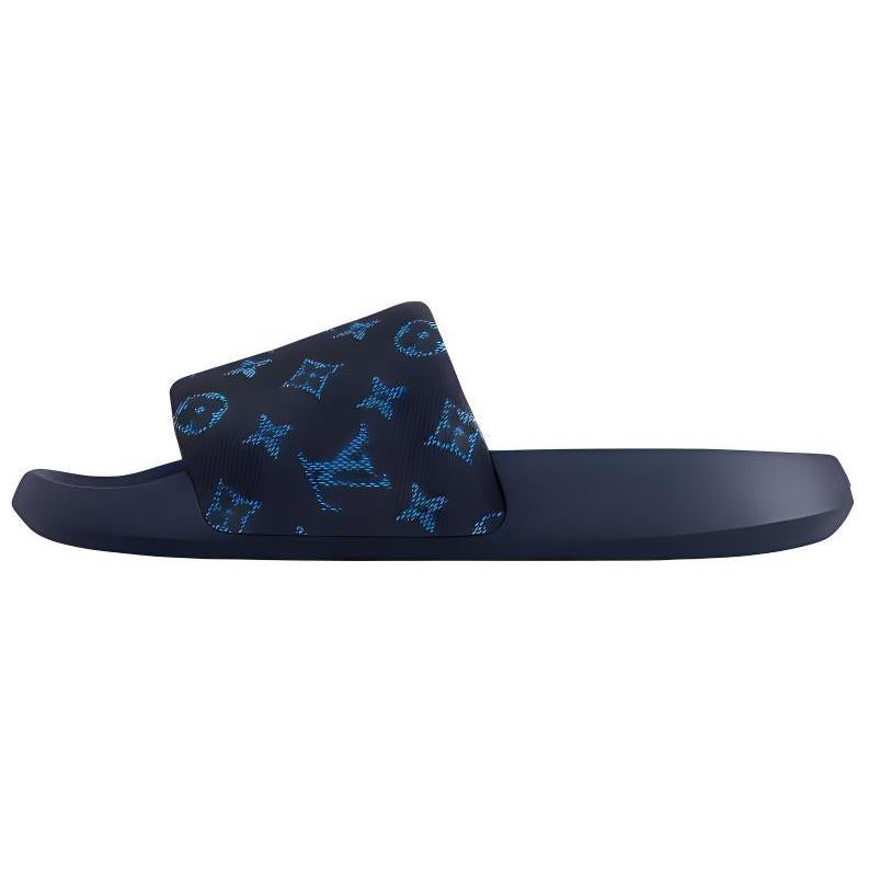 LOUIS VUITTON Waterfront Slide Slippers Men's Blue
