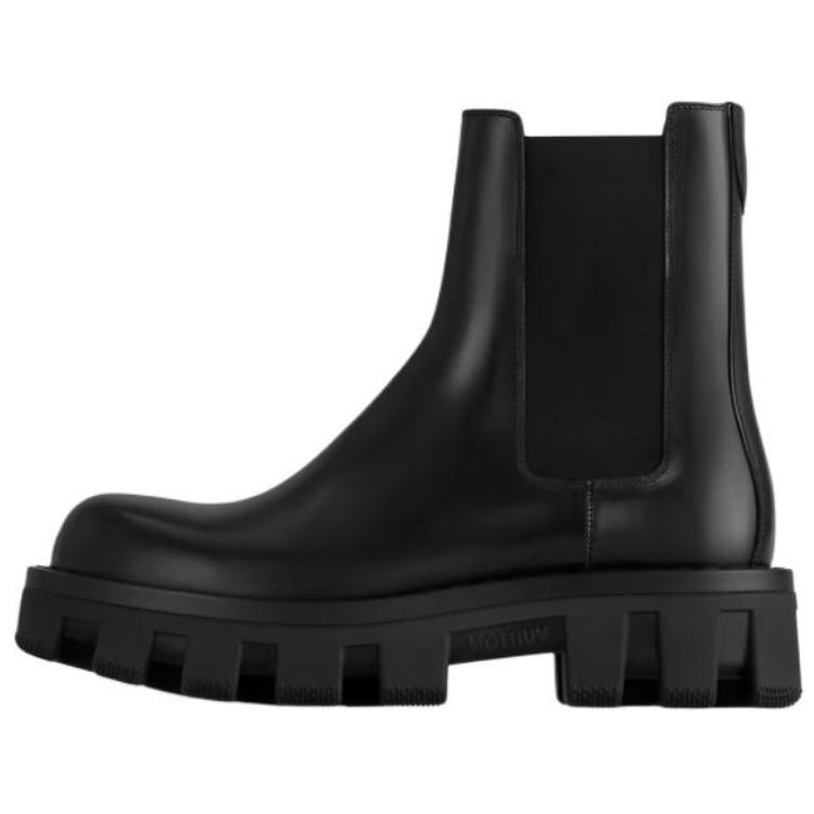 LOUIS VUITTON Short Chelsea Boots Men's Black