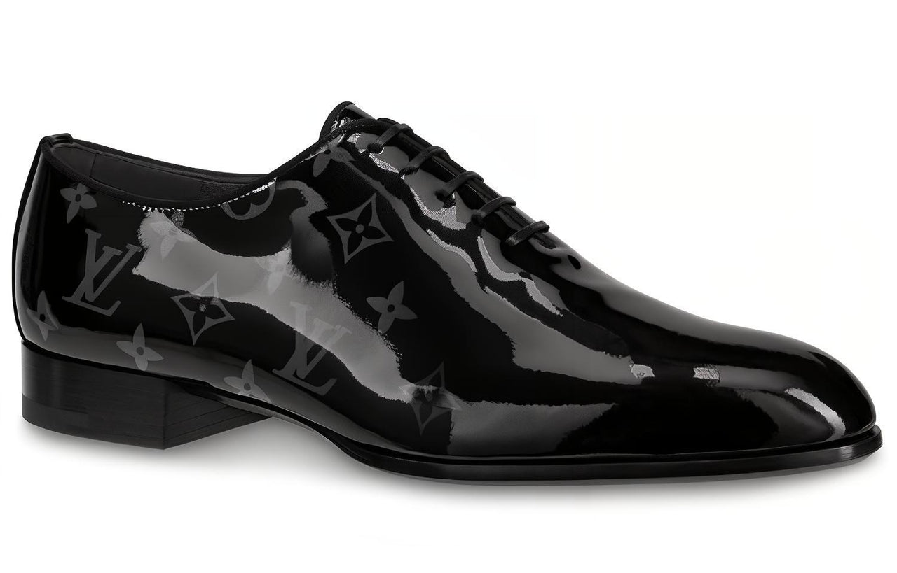 LOUIS VUITTON Grenelle Monogram Men's Casual Shoes Men's Black