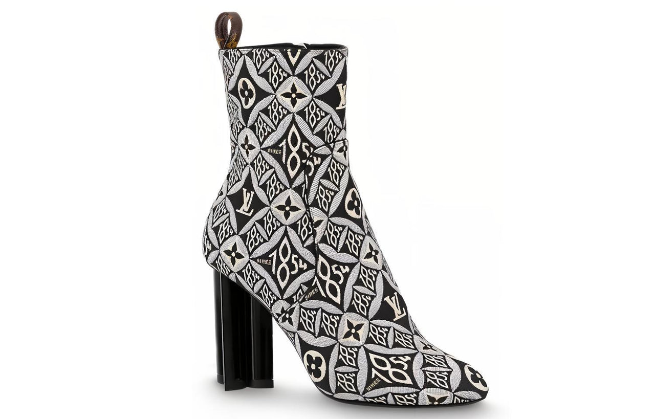 LOUIS VUITTON Silhouette Heelas 'Black Sophisticated Monogram' Women's