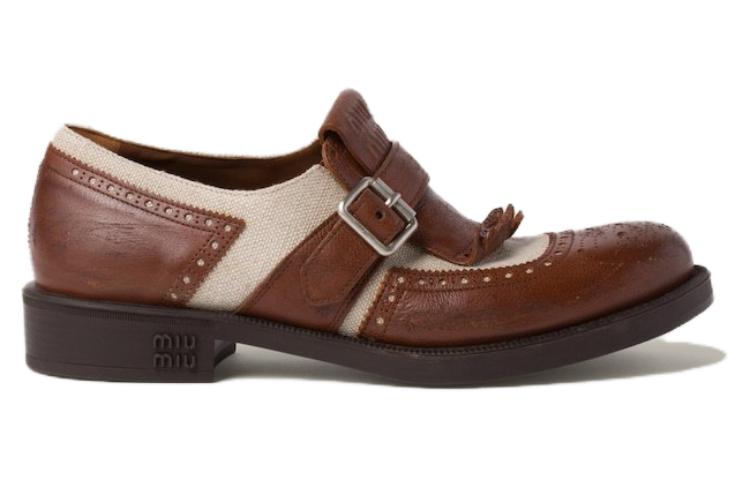 MIU MIU X Church's Shanghai Leather Derby Shoes