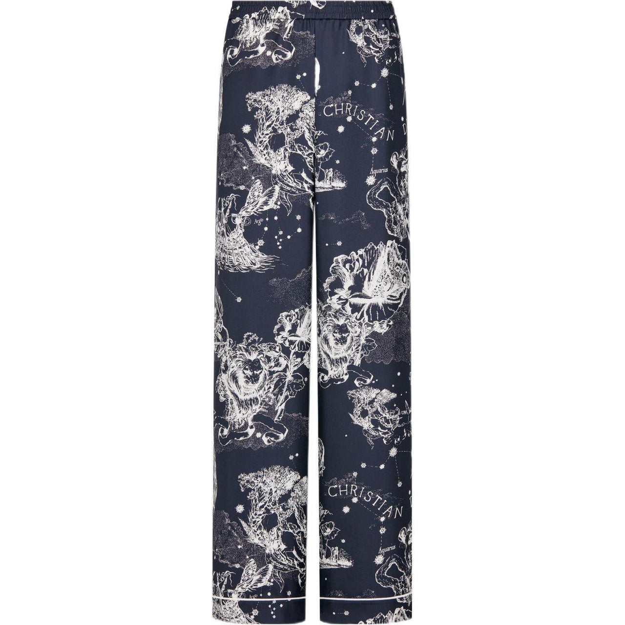 DIOR FW22 Knitted Sports Pants Women's Blue