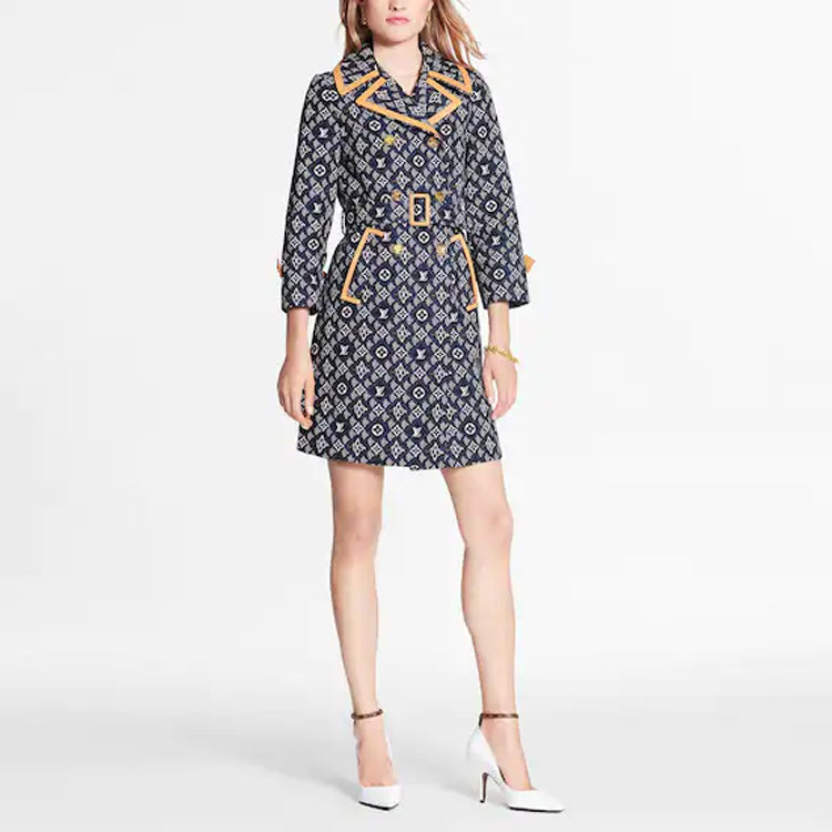LOUIS VUITTON Trench Coat Women's Multicolor
