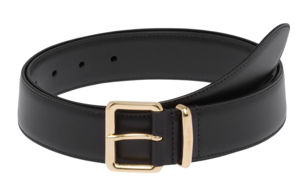 MIU MIU Laser engraved Logo Belt