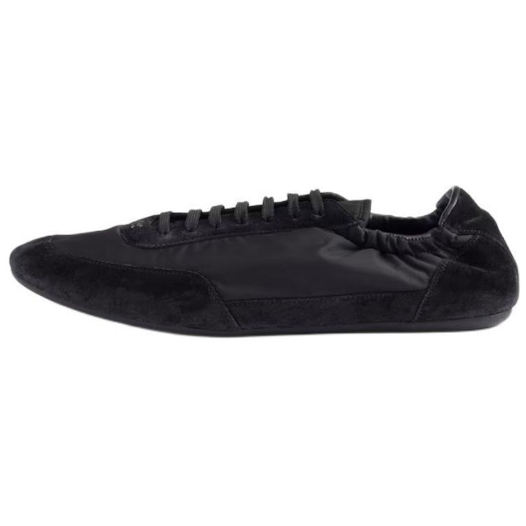 PRADA Collapse Low Top Casual Shoes Women's Black