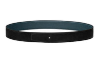 HERMES Leather Belts Women's Black/Dark Blue