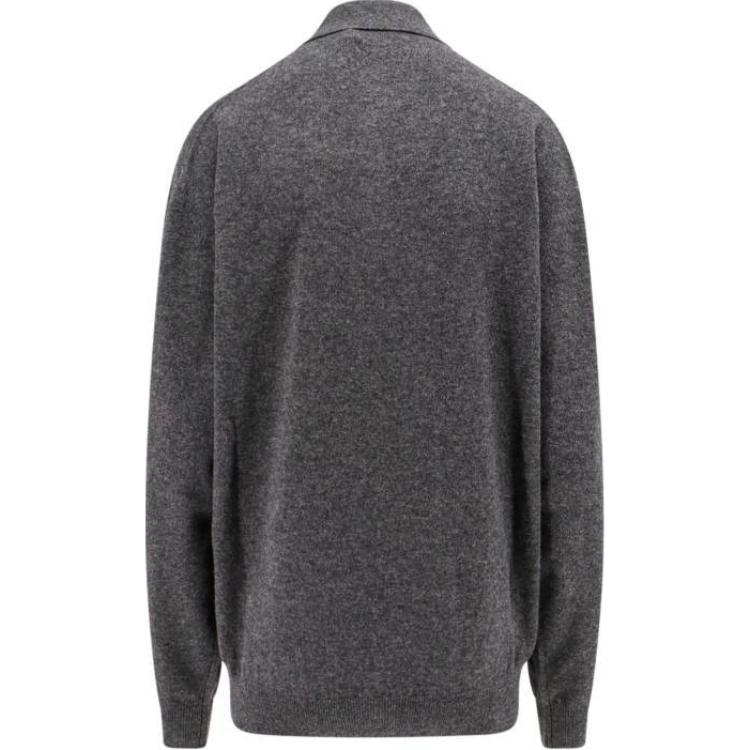 MIU MIU Long-Sleeved Knitted Polo Jumper