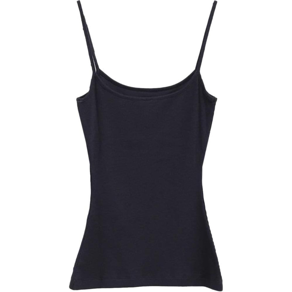 LOEWE Anagram Strappy Cotton Top Ocean Blue