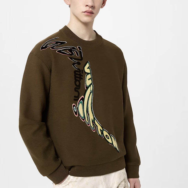 LOUIS VUITTON FW23 Sweatshirt Men's Brown