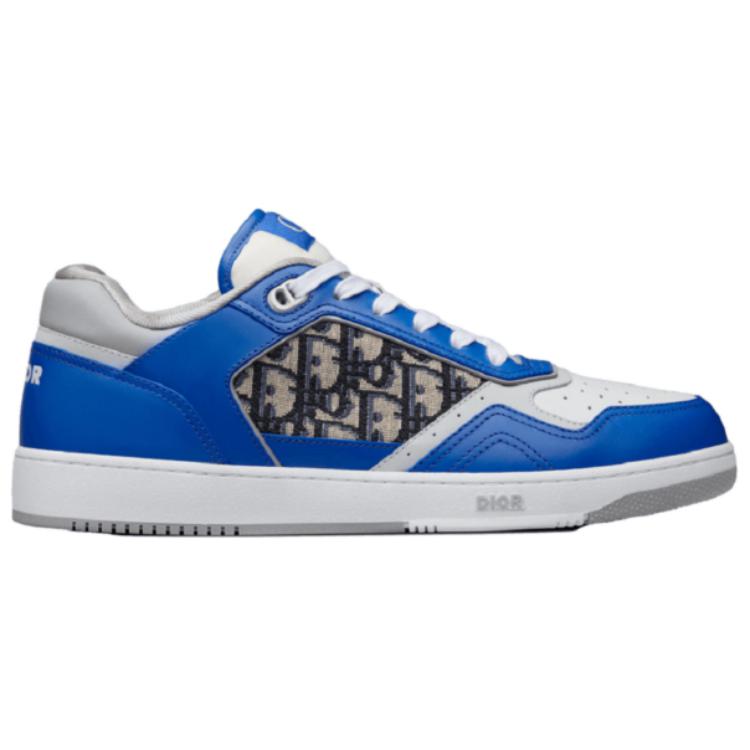 DIOR B27 Low Blue Grey White Beige DIOR Oblique Jacquard