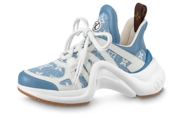 LOUIS VUITTON Archlight 1.0 Low Top Casual Shoes Women's Blue White