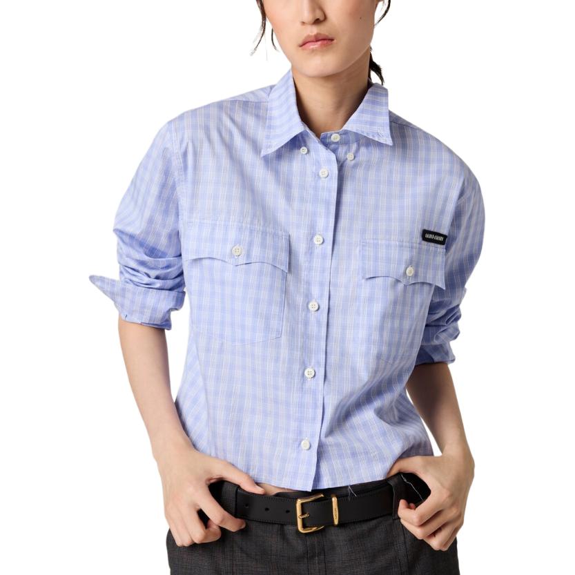 MIU MIU Shirt Women's Light Blue