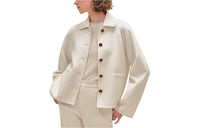 HERMES Jackets & Coats Women's Ecru
