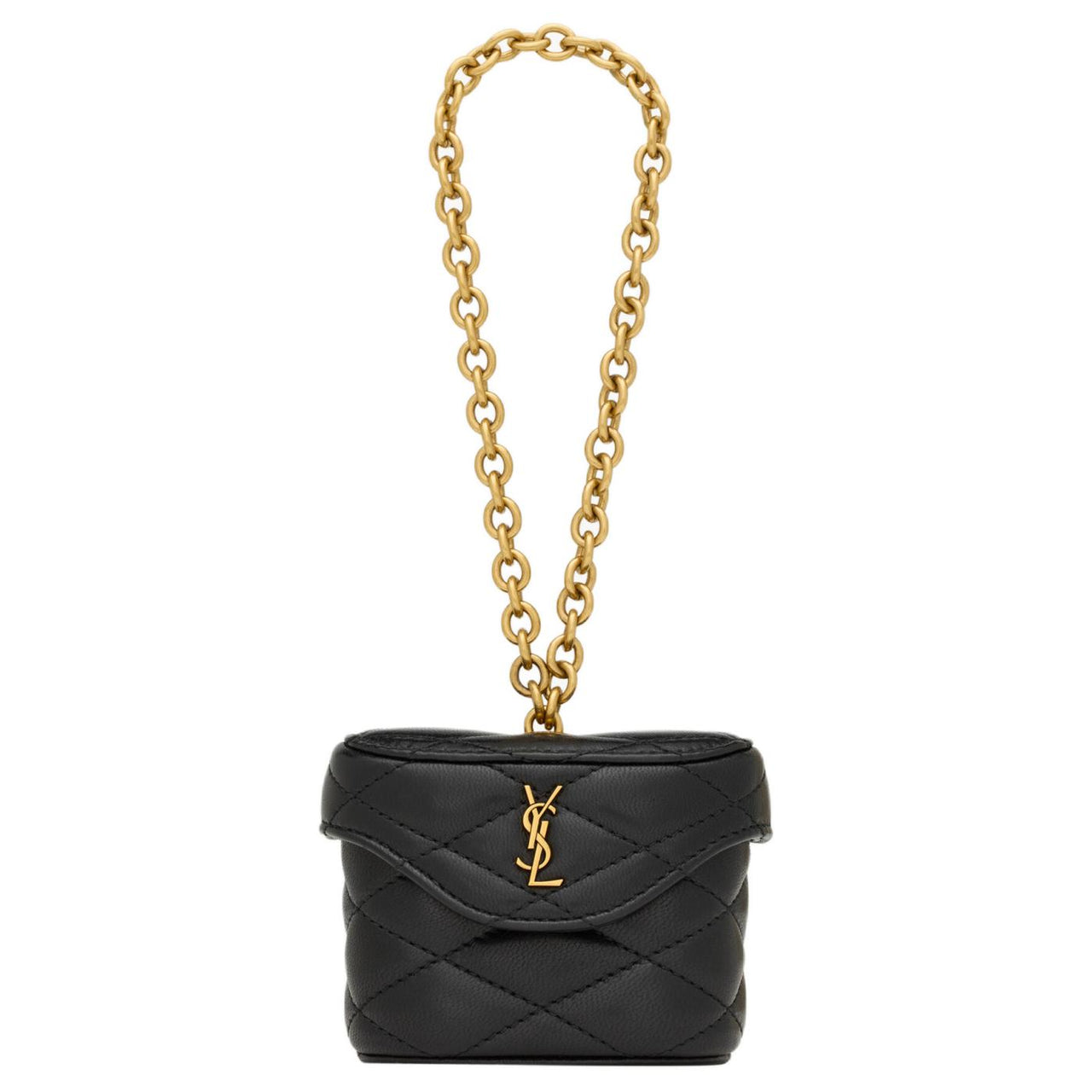 SAINT LAURENT June Lambskin Handbag Mini Women's Black