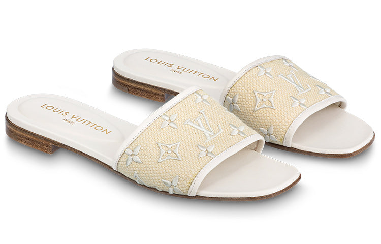 LOUIS VUITTON Revival Flat Mules 'Yellow' Women's