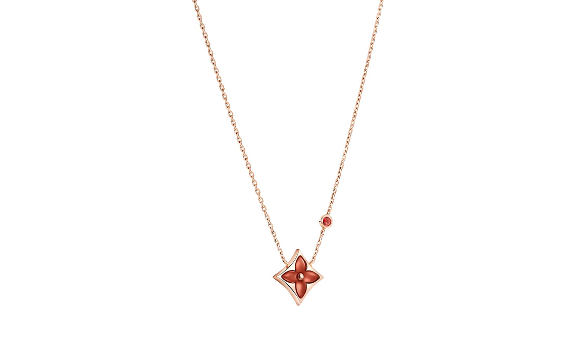 LOUIS VUITTON 18K Gold, Chalcedony Necklaces Women's Gold