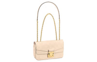 LOUIS VUITTON Marceau Embossed Grain Cow Leather Dionysus Bag Shoulder Bag, Crossbody Bag Regular Women's Milk White