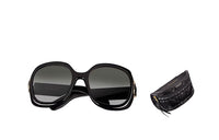 DIOR Plate Frame Irregular Shape Sunglasses Unisex Black