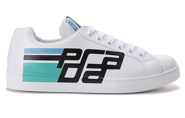 PRADA Stylish Skateboarding Shoes Men's White