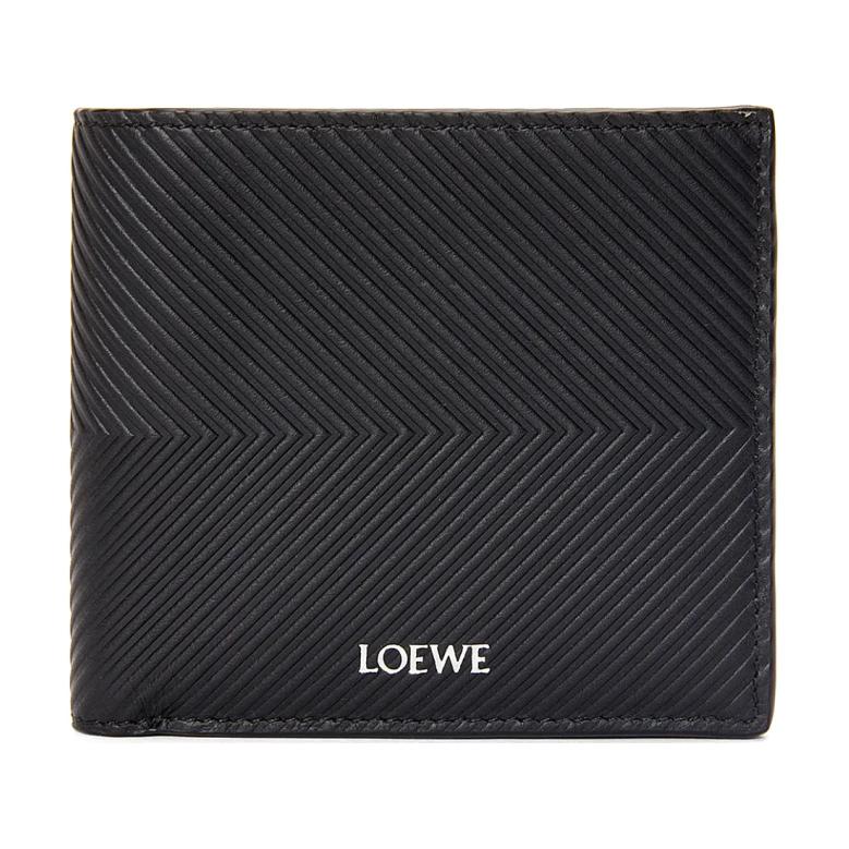 LOEWE Cow Leather Wallet Men's Black