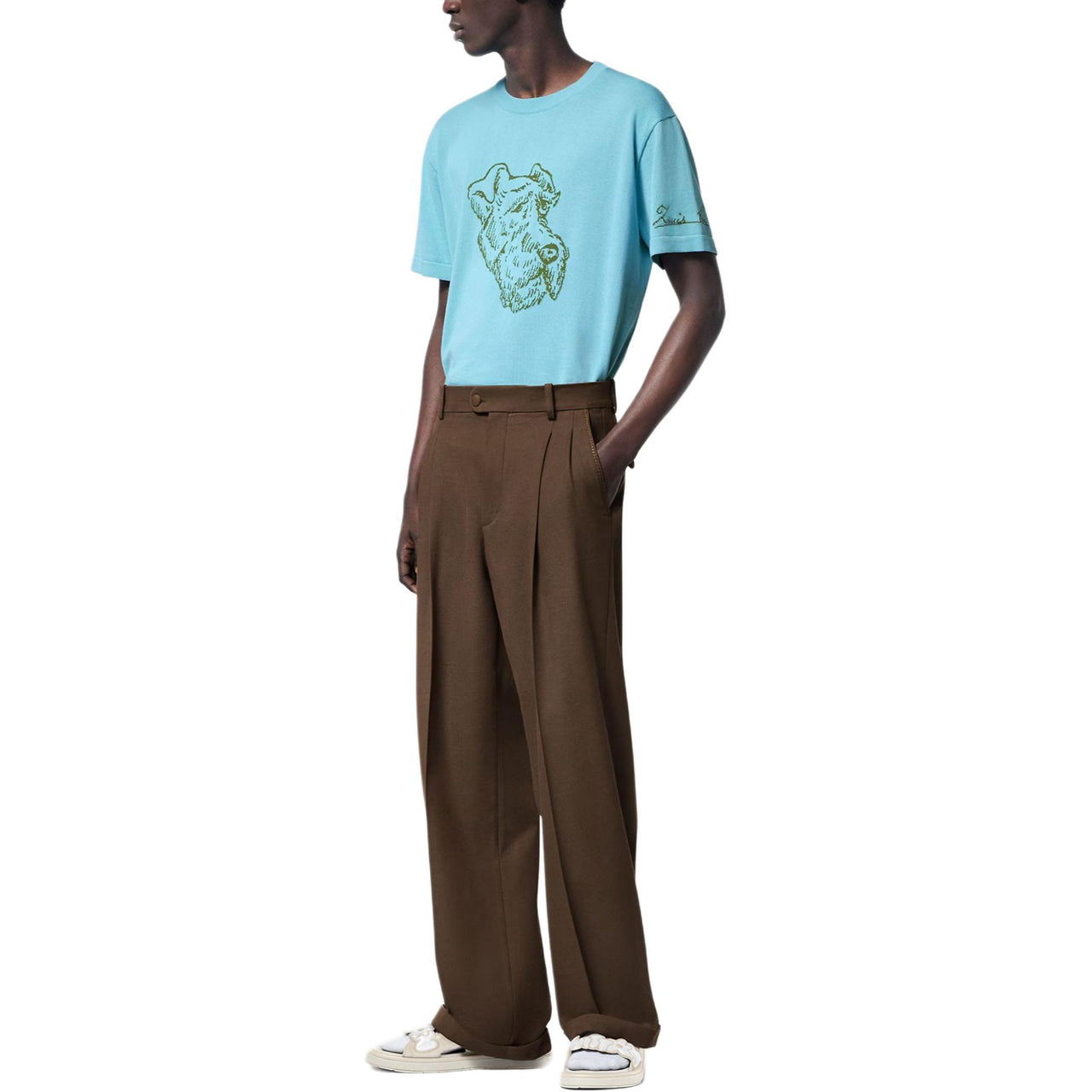 LOUIS VUITTON Graphic Short-Sleeved Crewneck